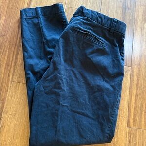 GAP Black Chinos Flat Front Straight Leg